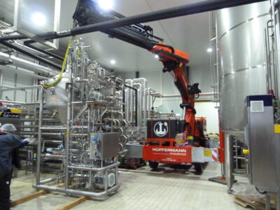Industriemontage mit dem Elektrokran von Eisele - Maschinenumzüge