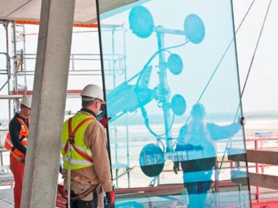 Glasmontage mit Glasroboter von Eisele - Glasmontagegeräte mieten