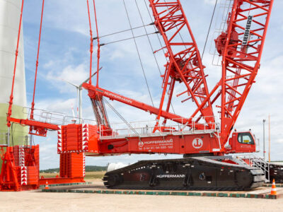 Raupenkrane Liebherr - LR 1750 für Windkraftindustrie Eisele Krane